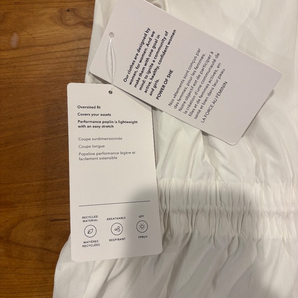 Athleta White Vest w/drawstrings - Picture 5 of 5